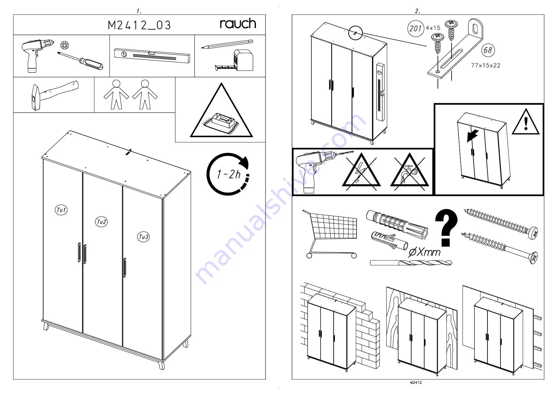 Rauch M2412 Assembly Instructions Manual Download Page 3