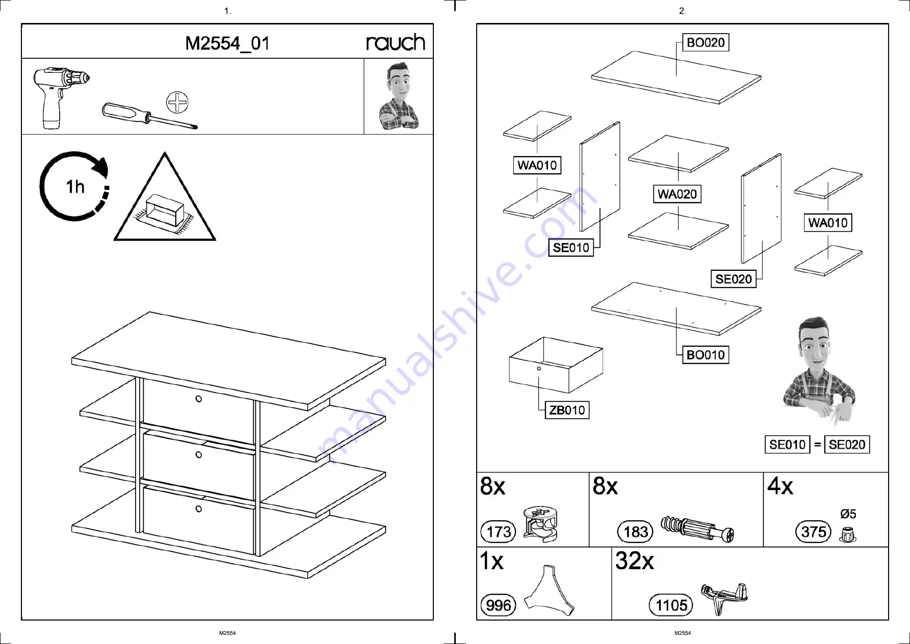 Rauch M2554 Assembly Instructions Manual Download Page 3