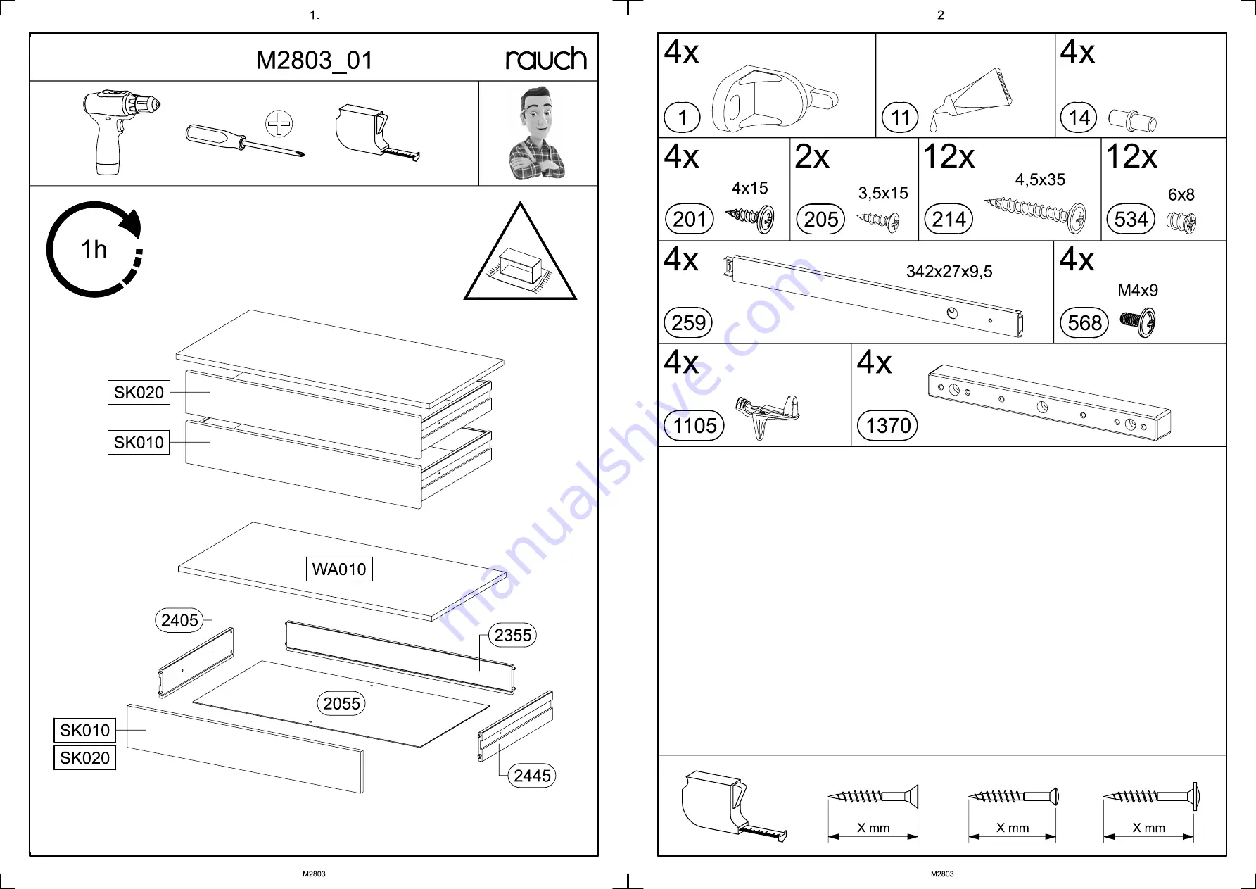 Rauch M2808 Assembly Instructions Manual Download Page 3