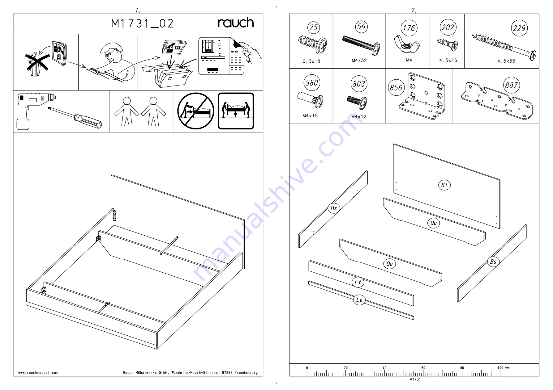 Rauch ME808 Assembly Instructions Manual Download Page 3