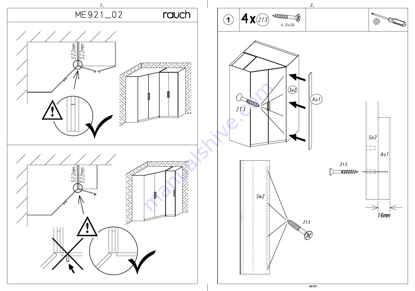 Rauch ME921 Assembly Instructions Manual Download Page 16