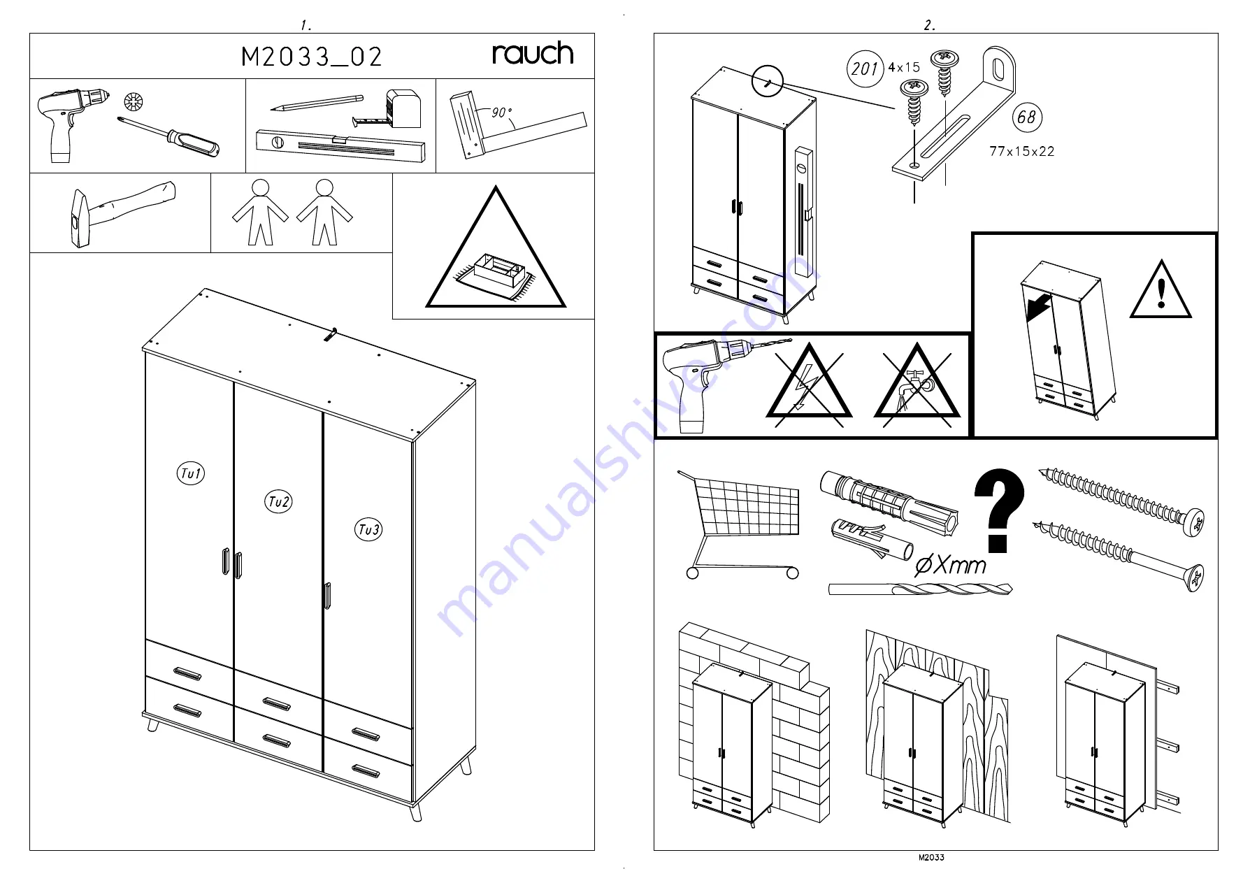 Rauch ORANGE Potsdam Assembly Instructions Manual Download Page 3