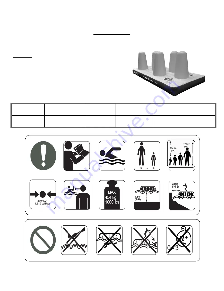 Rave Sports Splash Trax Abyss Owner'S Manual Download Page 20