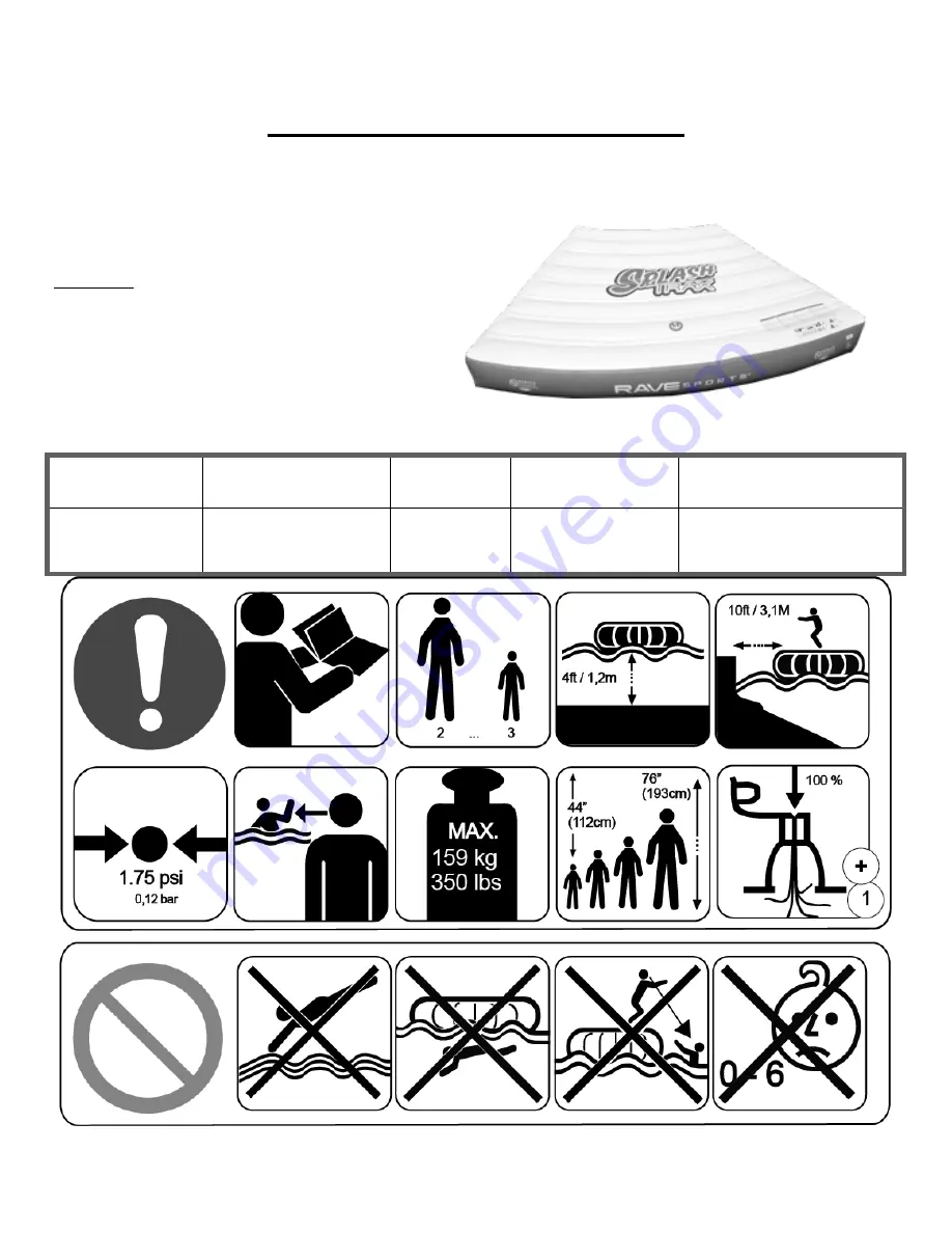 Rave Sports Splash Trax Abyss Owner'S Manual Download Page 26