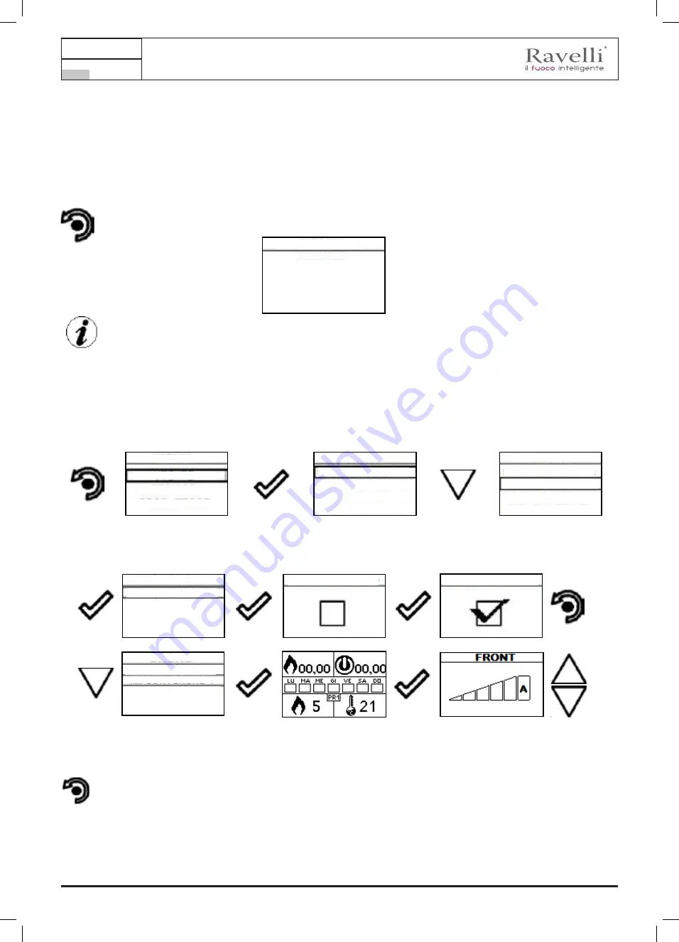 Ravelli Infinity Plus 7 Use And Maintenance Manual Download Page 64