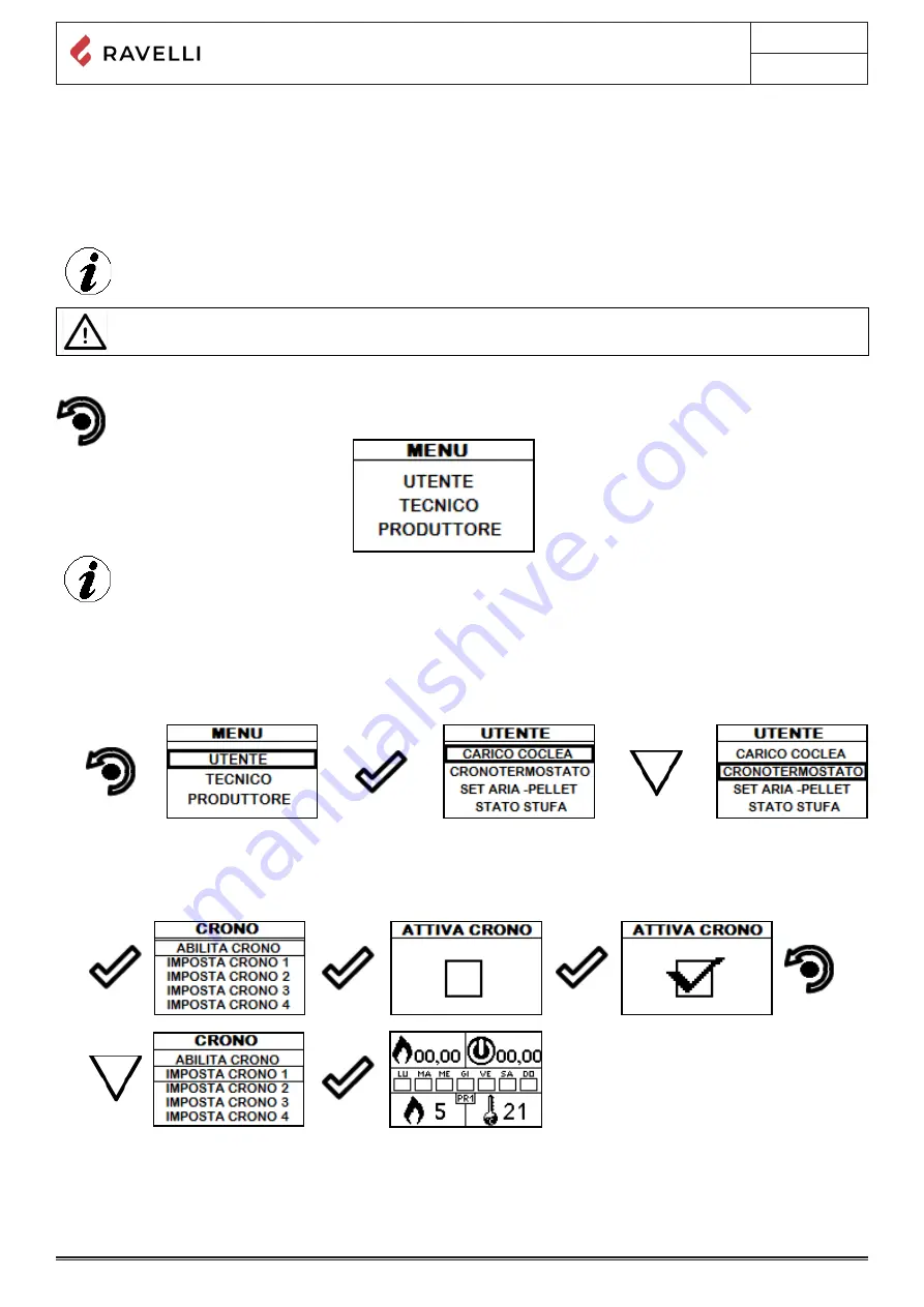 Ravelli RBV 8008 Use And Maintenance Manual Download Page 34