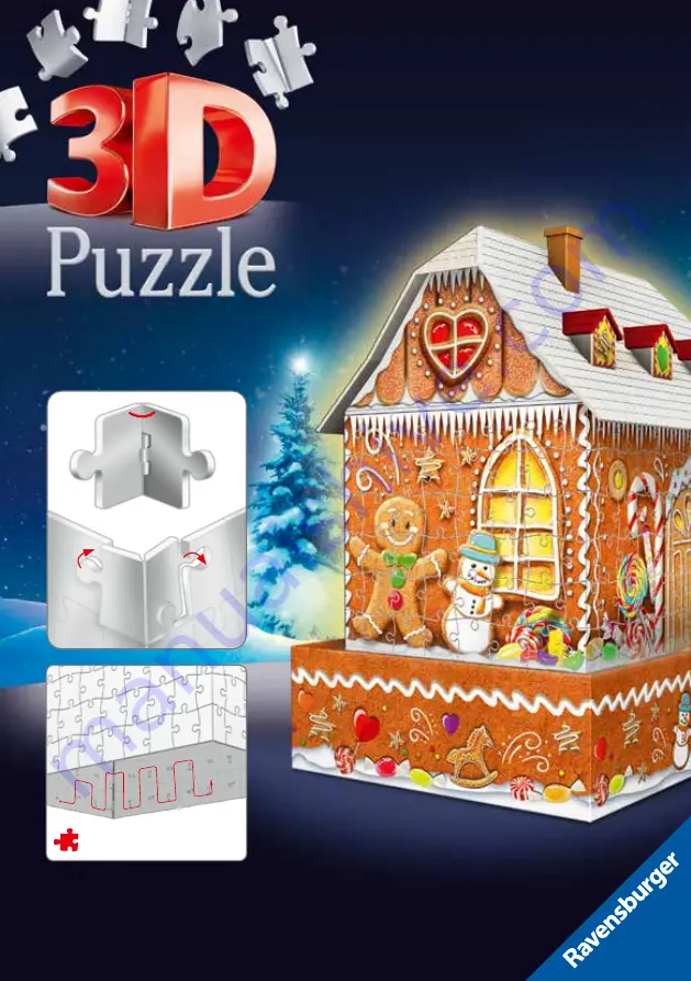 Ravensburger Night Edition Gingerbread House Скачать руководство пользователя страница 1