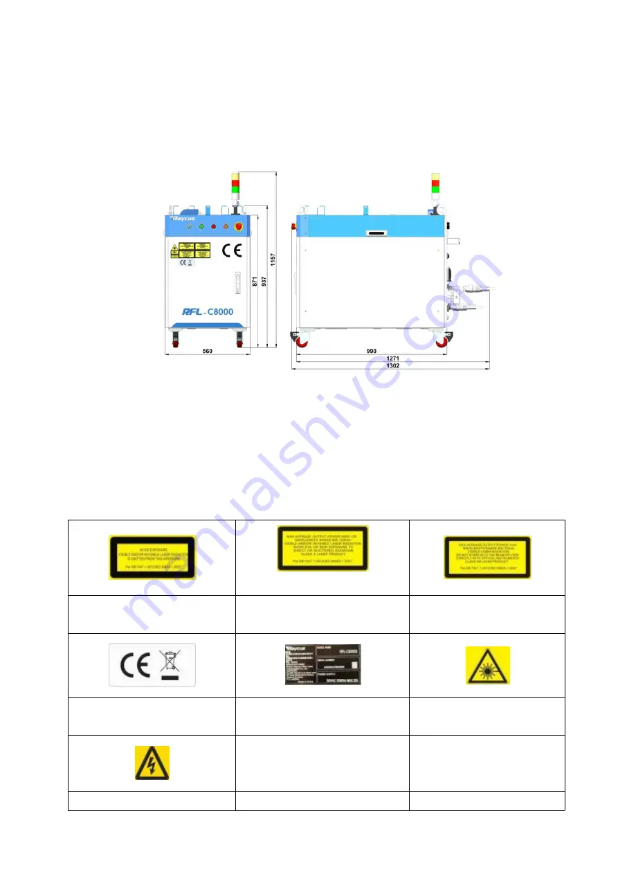 Raycus RFL-C8000S-CE Скачать руководство пользователя страница 5