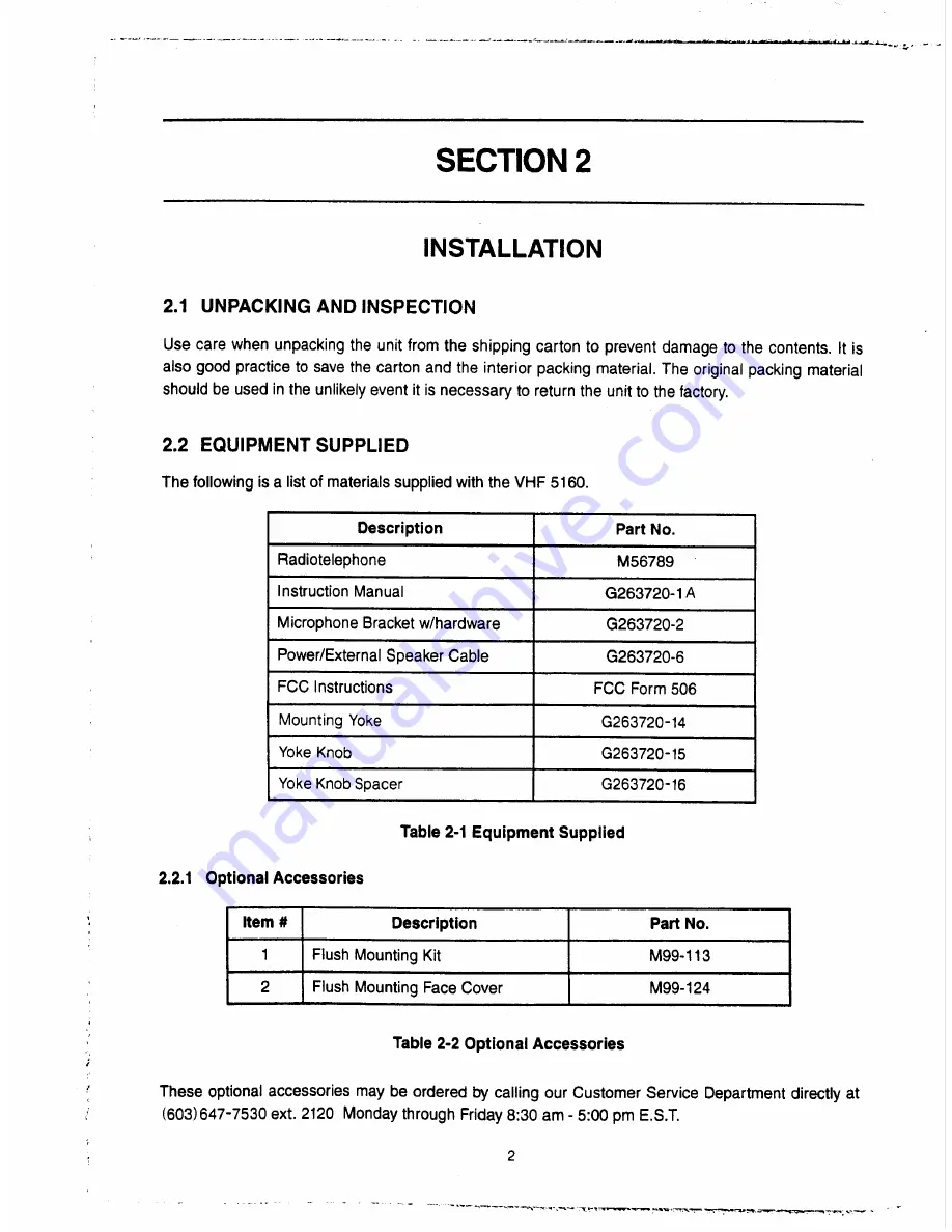 Raymarine Apelco 5160 User Manual Download Page 8