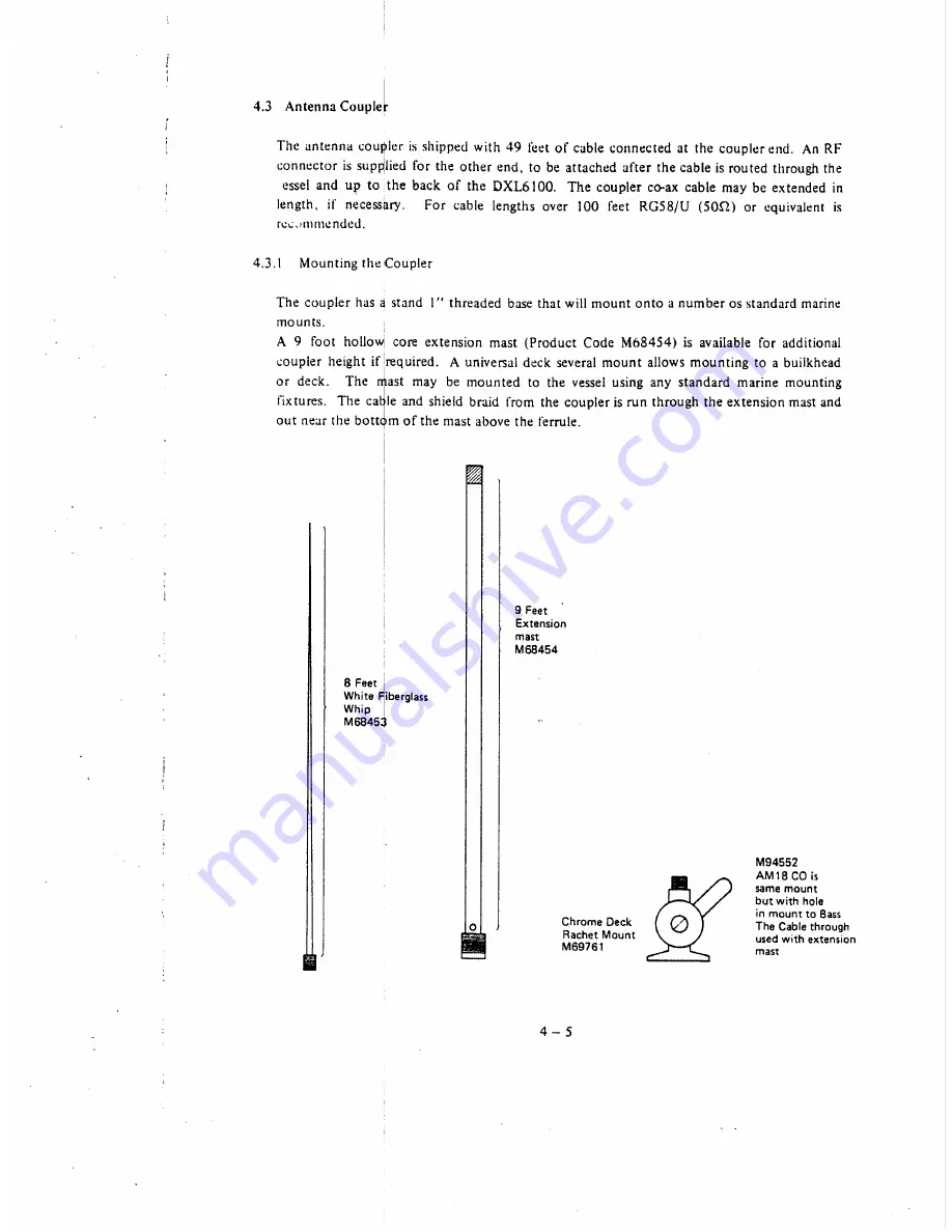 Raymarine Apelco DXL-6100 User Manual Download Page 64