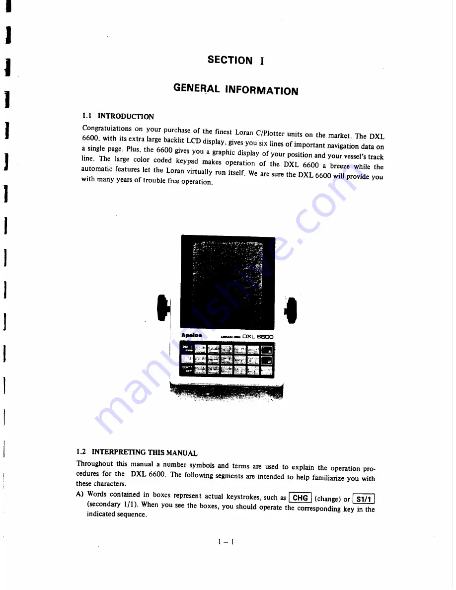 Raymarine Apelco DXL-6600 User Manual Download Page 6