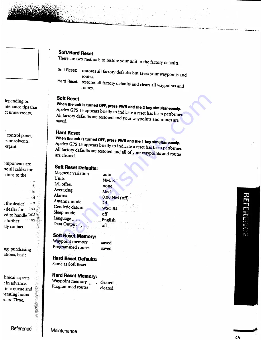 Raymarine GPS 15 User Manual Download Page 50