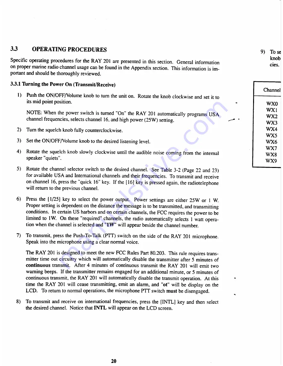 Raymarine Ray 201 User Manual Download Page 25