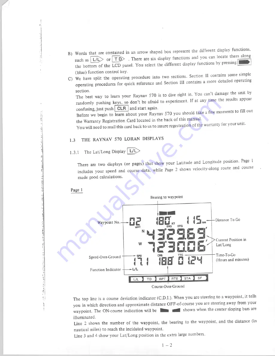 Raymarine Raynav 570 User Manual Download Page 4