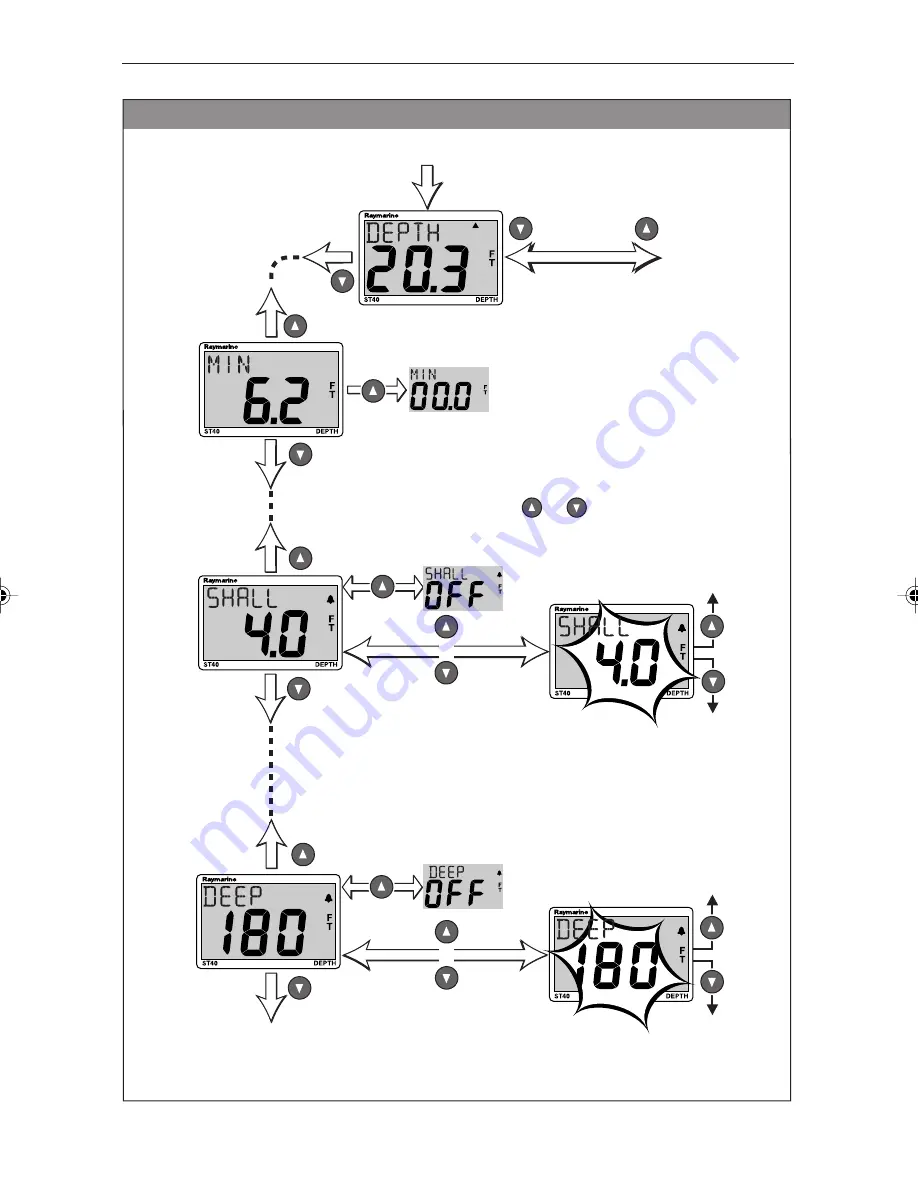 Raymarine ST40 Depth Instrument Скачать руководство пользователя страница 10