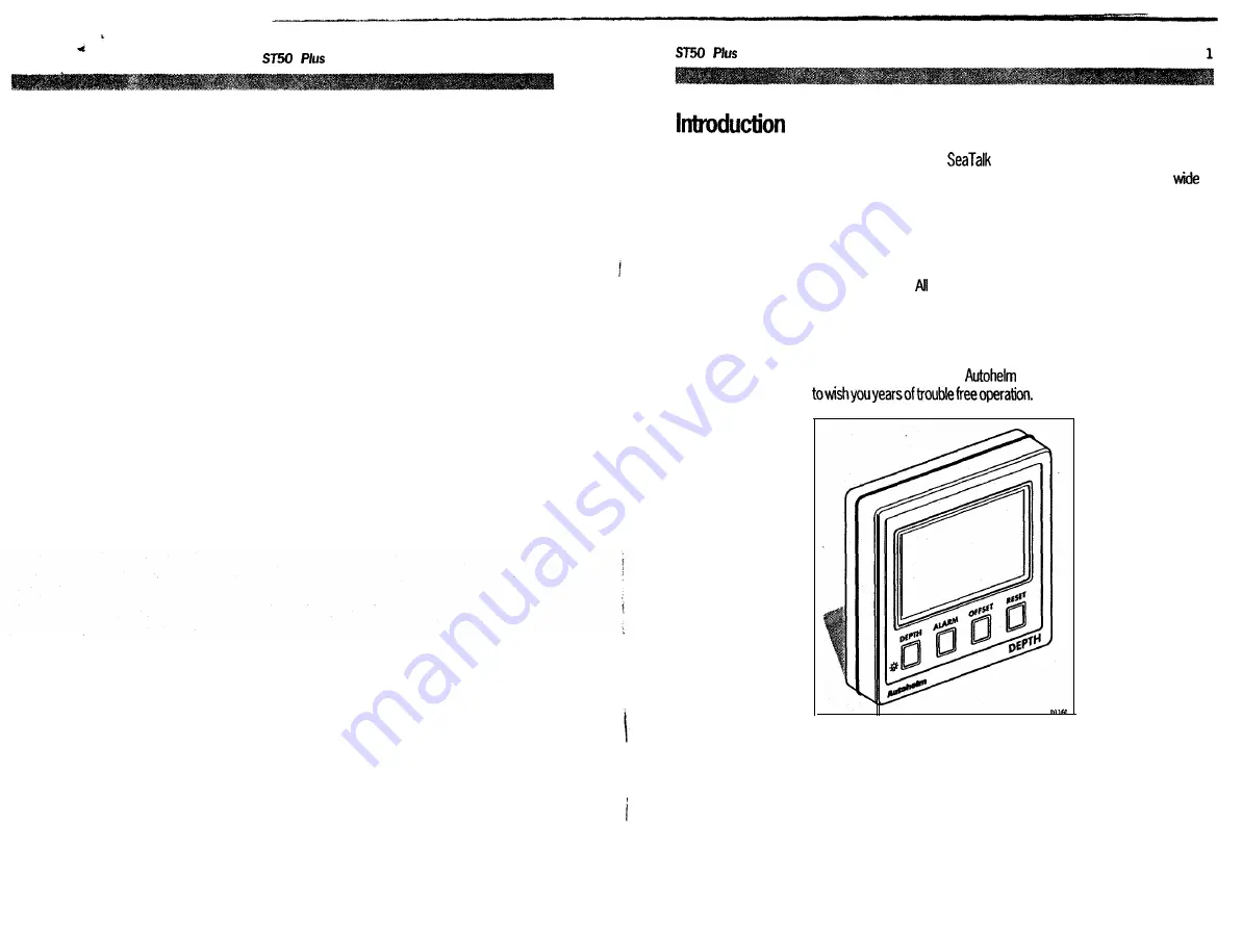 Raymarine ST50 plus Operation And Installation Download Page 6