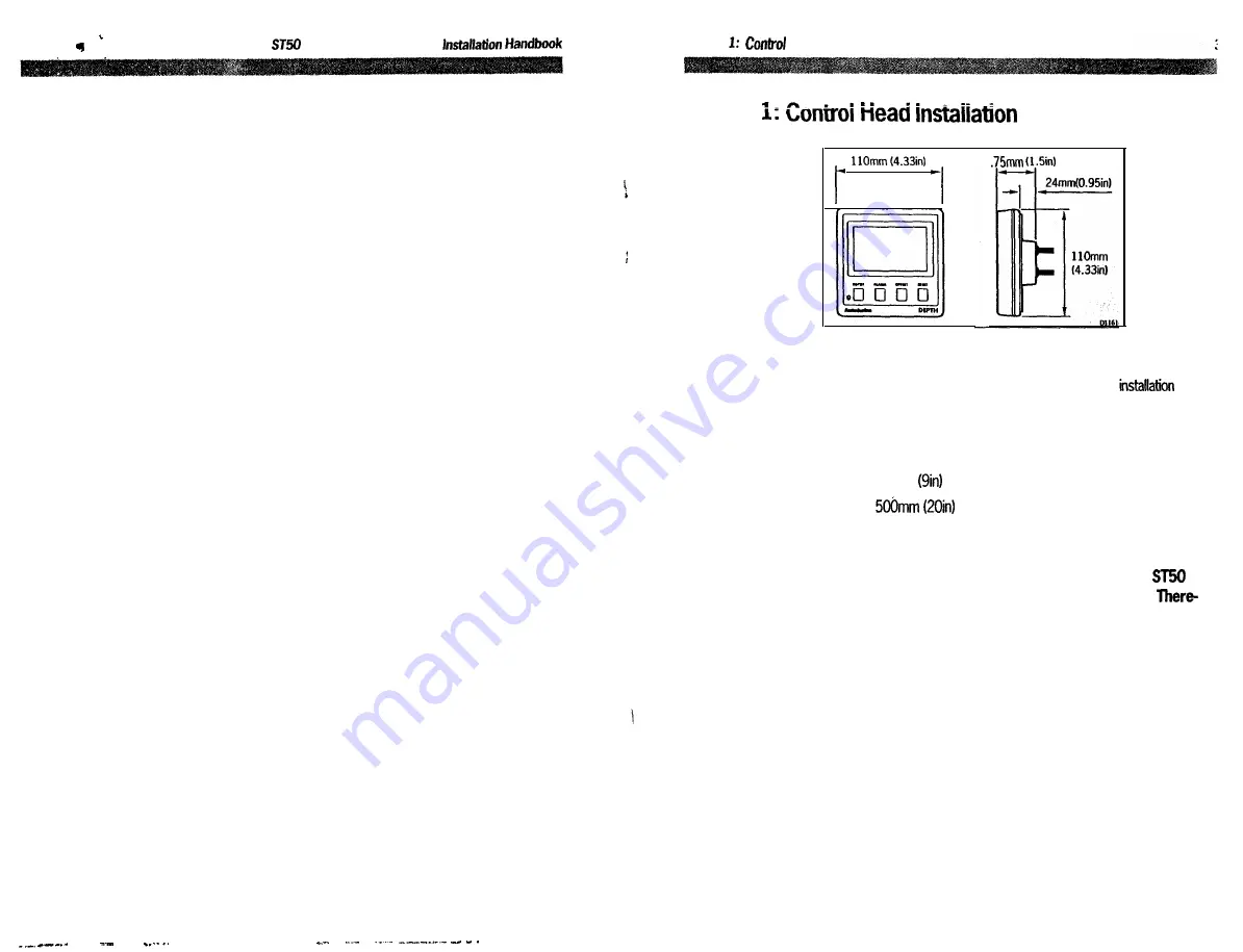 Raymarine ST50 plus Operation And Installation Download Page 7