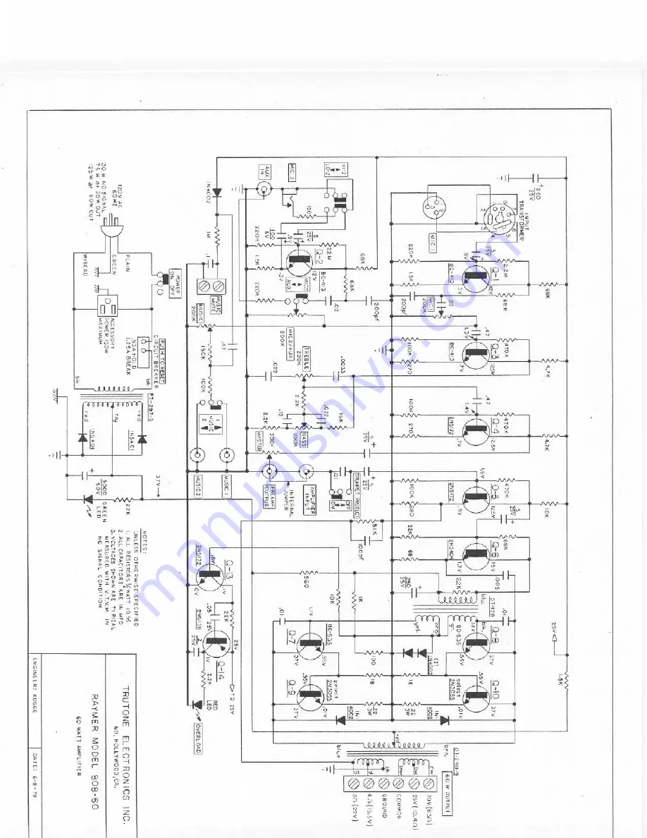 Raymer 808-60 Operating Instructions Download Page 5