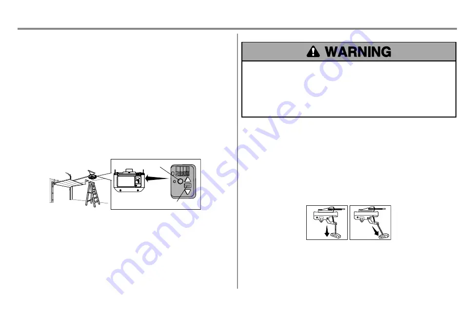 Raynor Sergeant II STANDARD Series Manual Download Page 34