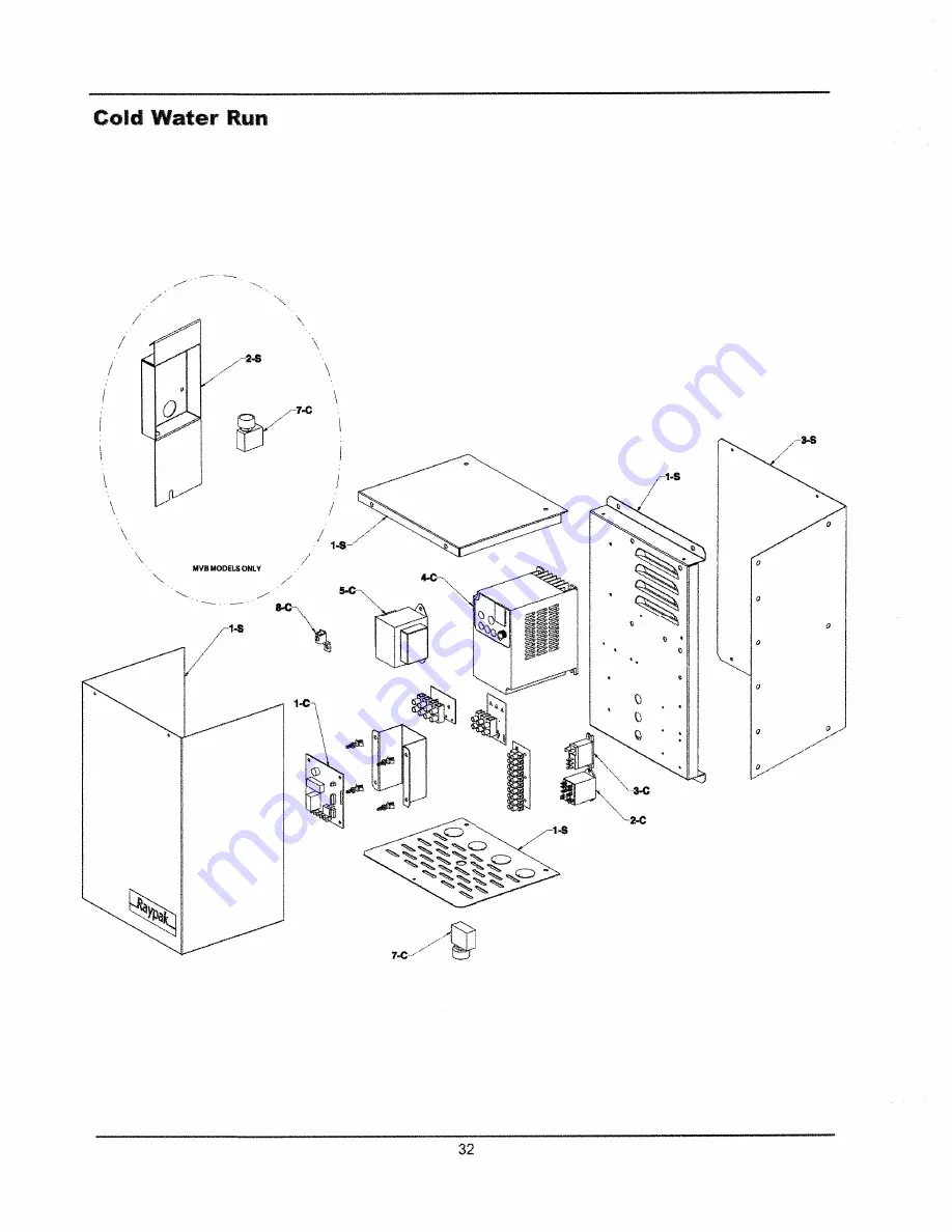 Raypak MVB 1003 Скачать руководство пользователя страница 151