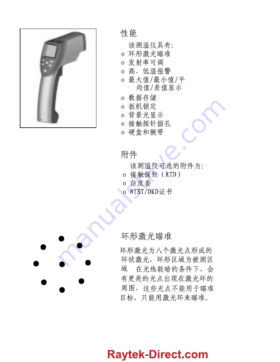 RayTek Raynger ST60 ProPlus Standard Manual Download Page 70