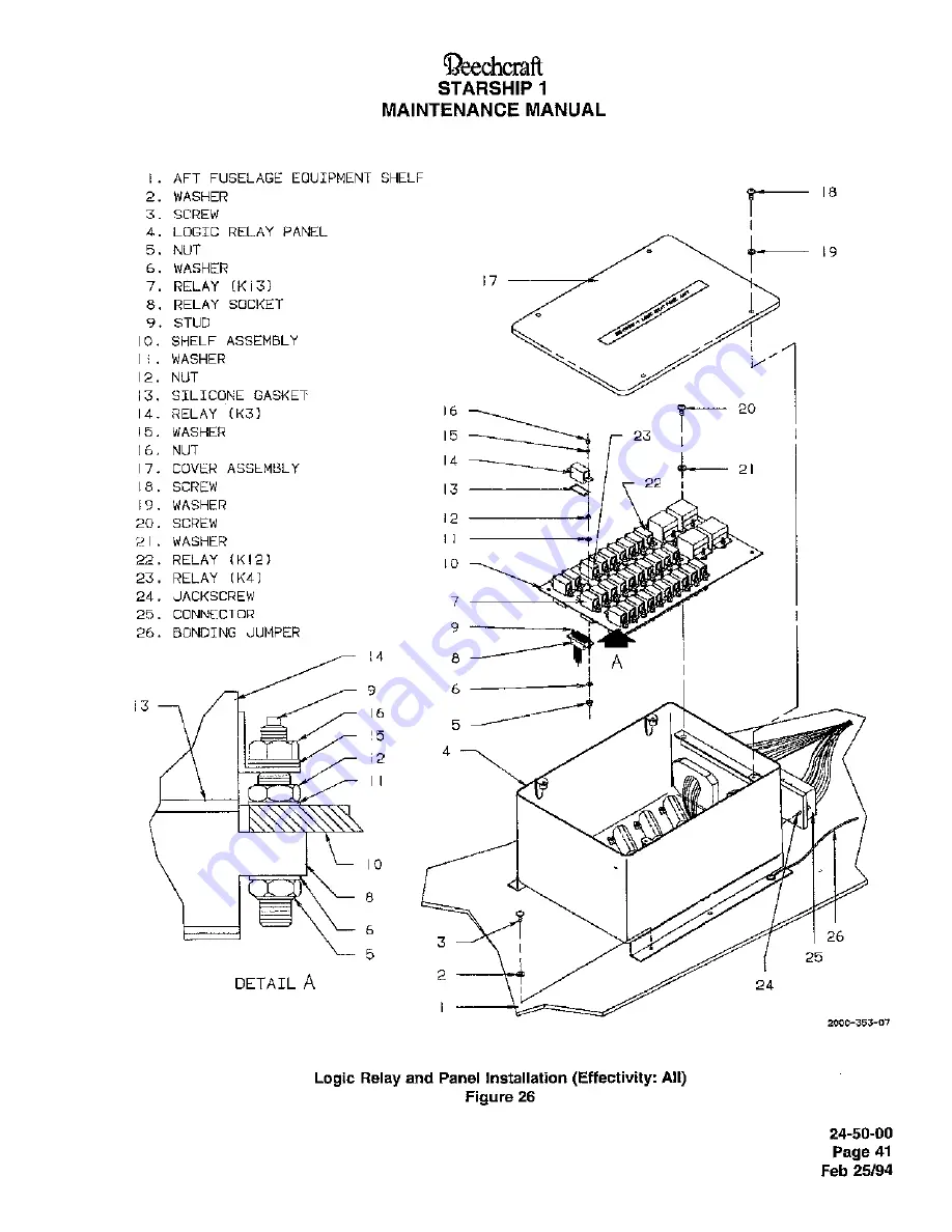 Raytheon Beechraft Starship 2000 Maintenance Manual Download Page 683