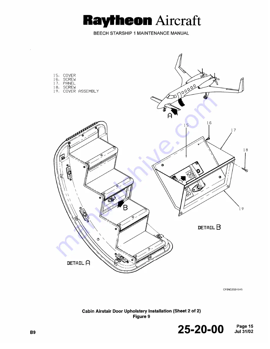 Raytheon Beechraft Starship 2000 Maintenance Manual Download Page 746