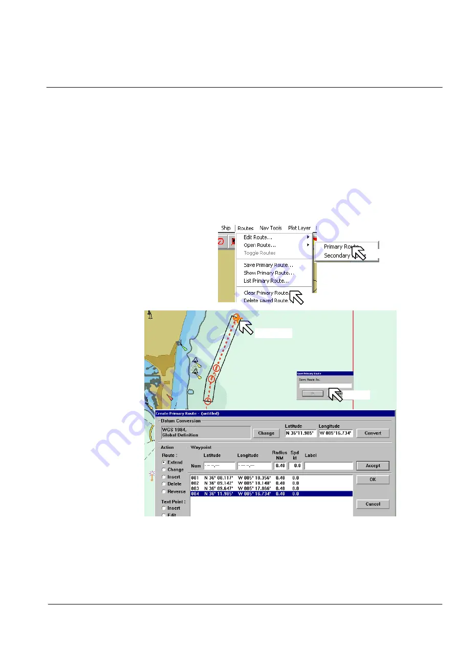 Raytheon Pathfinder ECDIS Operator'S Manual Download Page 239