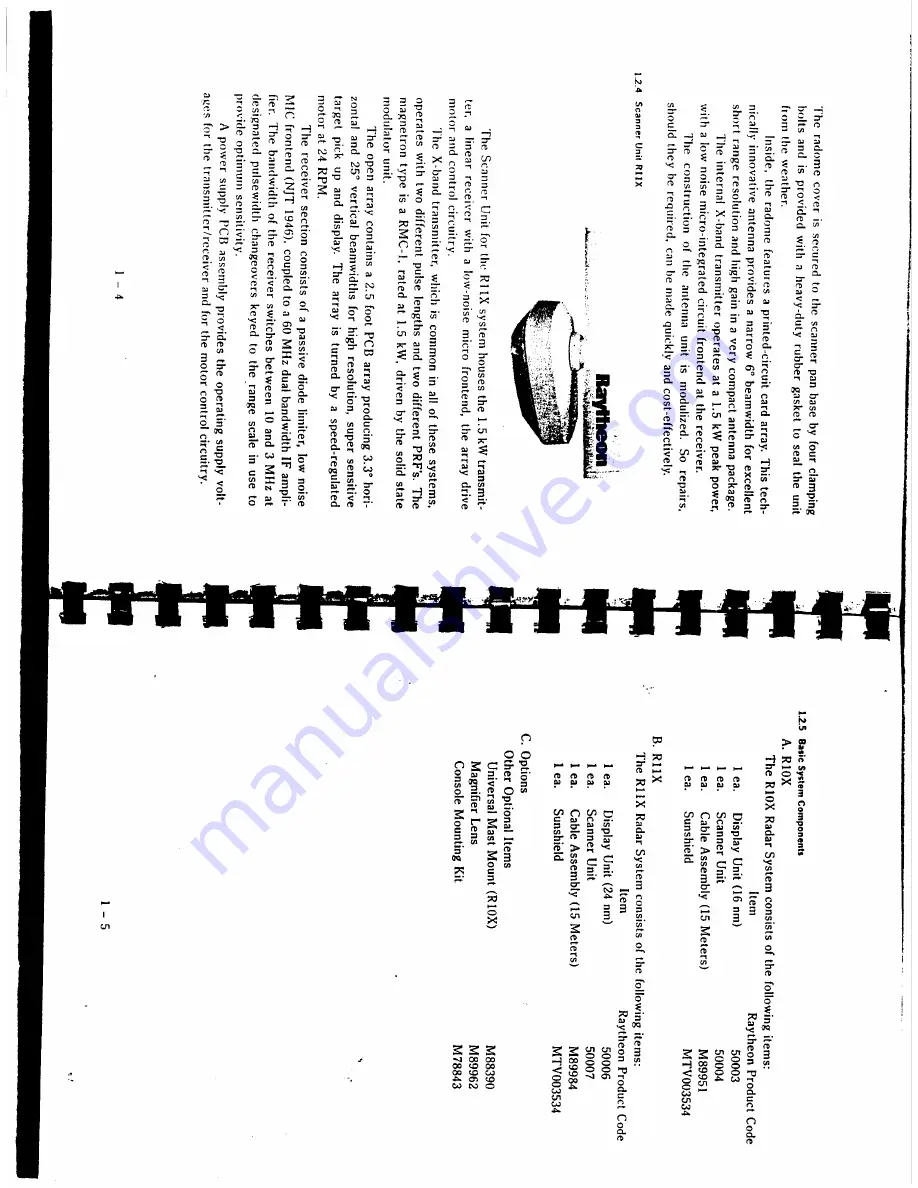 Raytheon R10X Instruction Manual Download Page 9