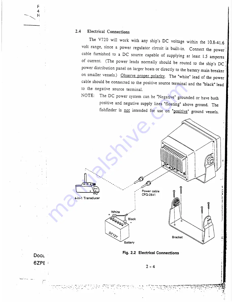 Raytheon V720 Instruction Manual Download Page 12