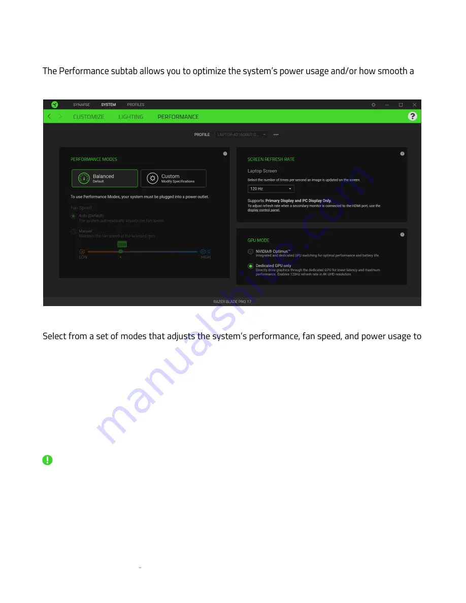 Razer BLADE PRO 17 Master Manual Download Page 19