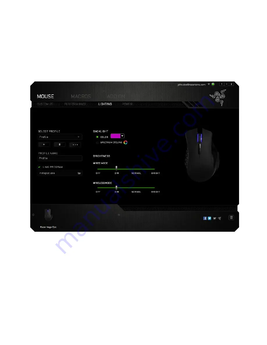 Razer Naga Epic MMO Manual Download Page 23