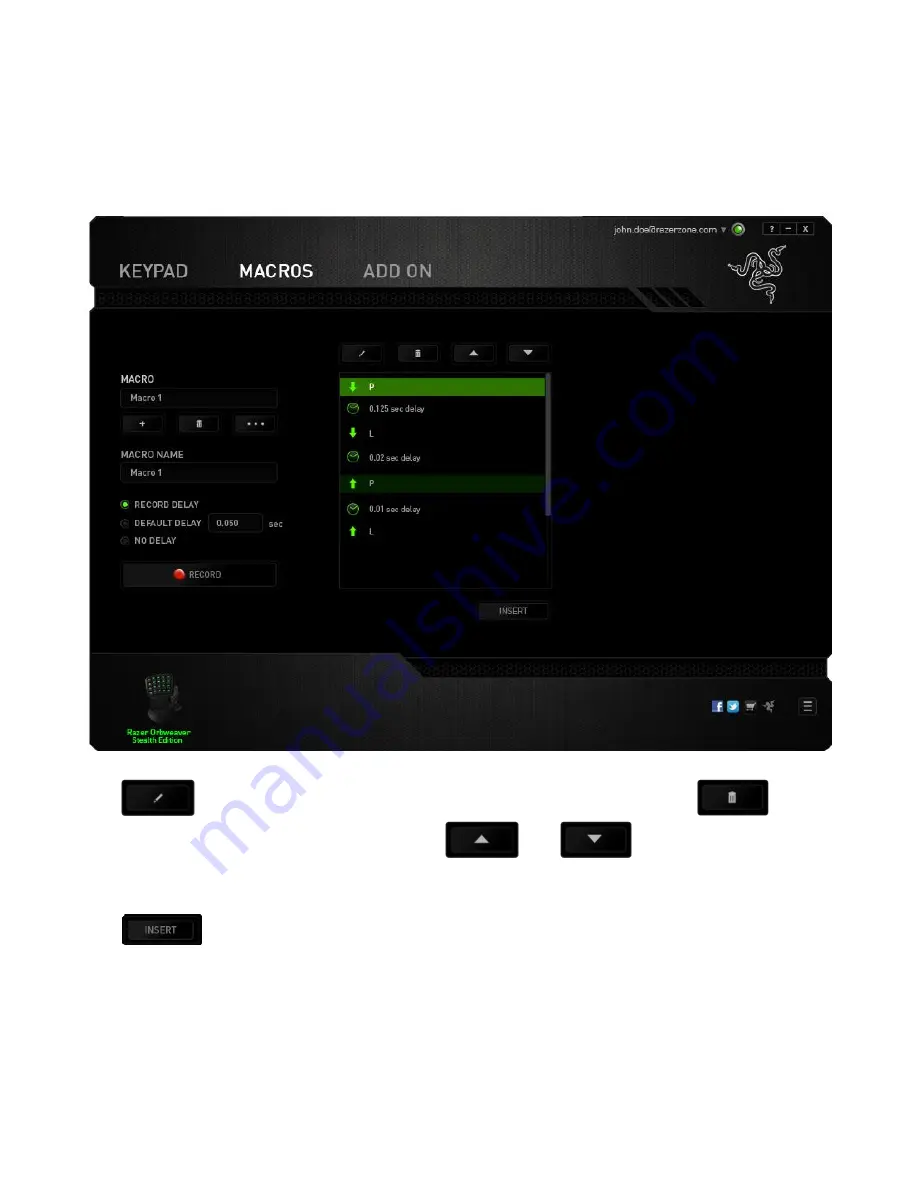 Razer Orbweaver Stealth Edition Quick Start Manual Download Page 23