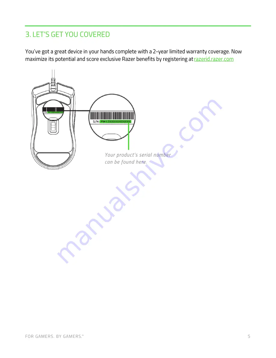 Razer Viper Mini Master Manual Download Page 6