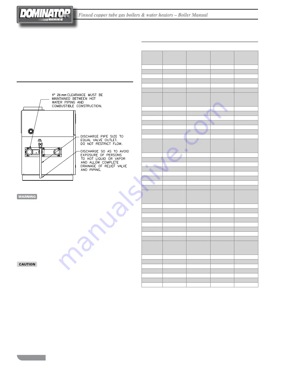 RBI Dominator 1050-1350 Installation & Operating Instructions Manual Download Page 14