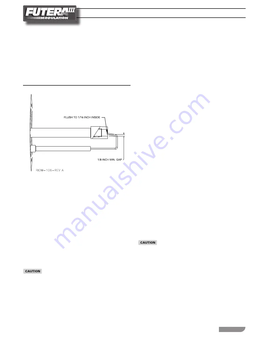 RBI Futera II Modulation Installation And Operation Instructions Manual Download Page 25