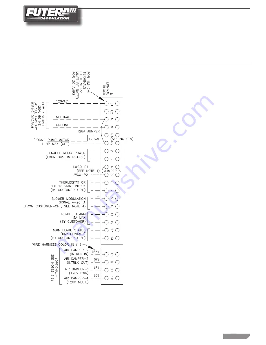 RBI Futera II Modulation Installation And Operation Instructions Manual Download Page 27