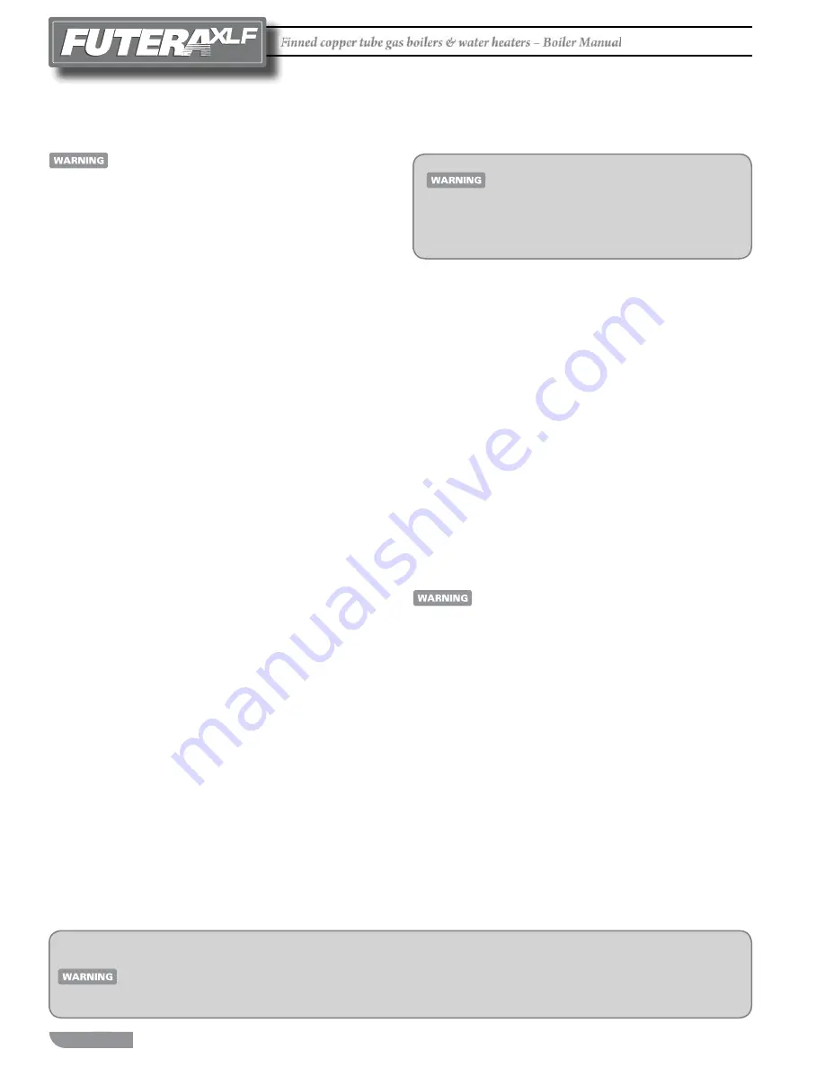 RBI FUTERA XLF Series Installation And Operation Instructions Manual Download Page 24