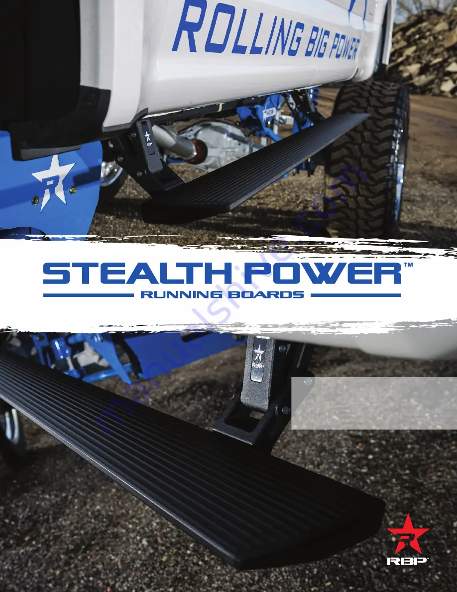 RBP STEALTH POWER RBP-217-SP Installation Manual Download Page 1