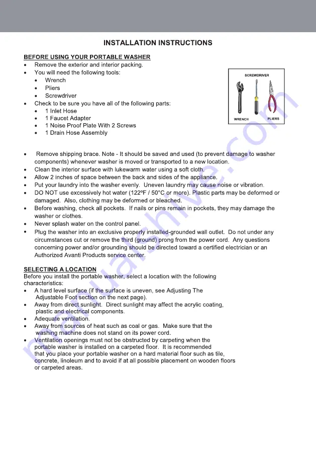 RCA RPW116 Manual Download Page 10