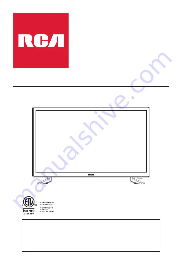 RCA RT2412-B Скачать руководство пользователя страница 1