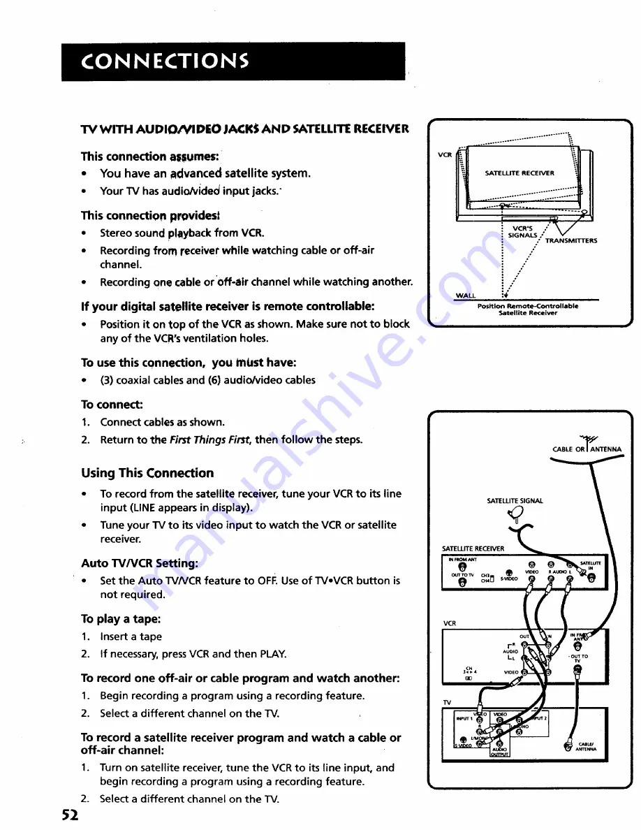 RCA VR626HF User Manual Download Page 54