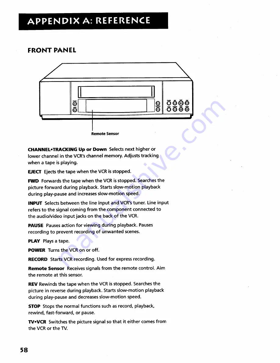 RCA VR628HF User Manual Download Page 62