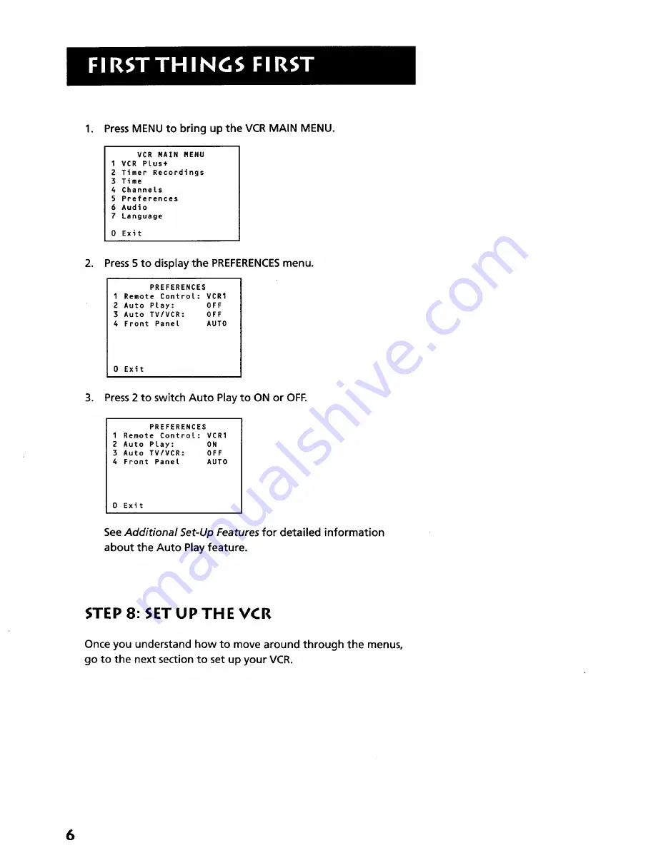 RCA VR631HF User Manual Download Page 8