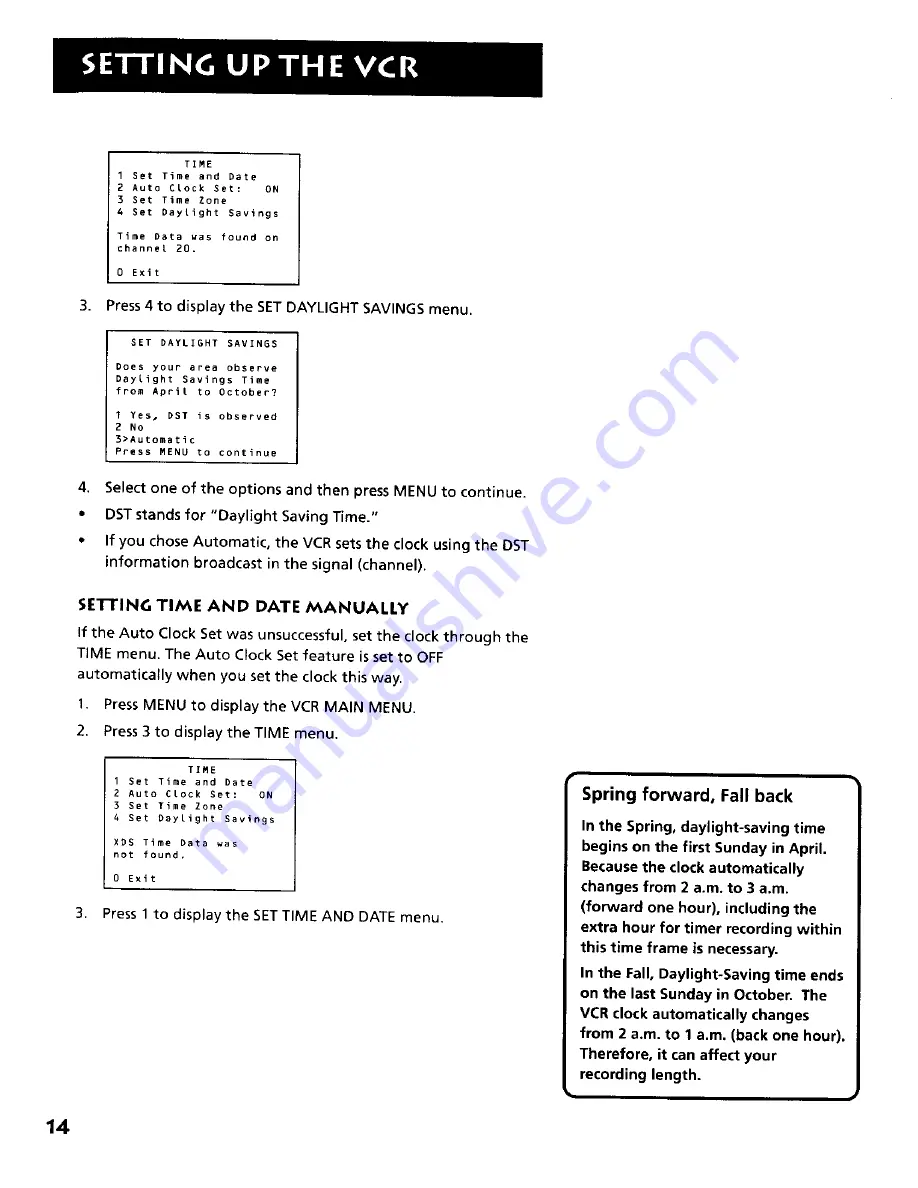 RCA VR634HF - Hi-Fi VCR User Manual Download Page 16