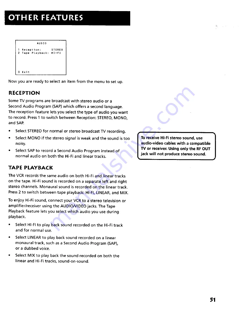 RCA VR634HF - Hi-Fi VCR User Manual Download Page 53