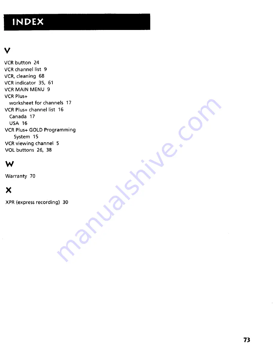 RCA VR634HF - Hi-Fi VCR User Manual Download Page 75