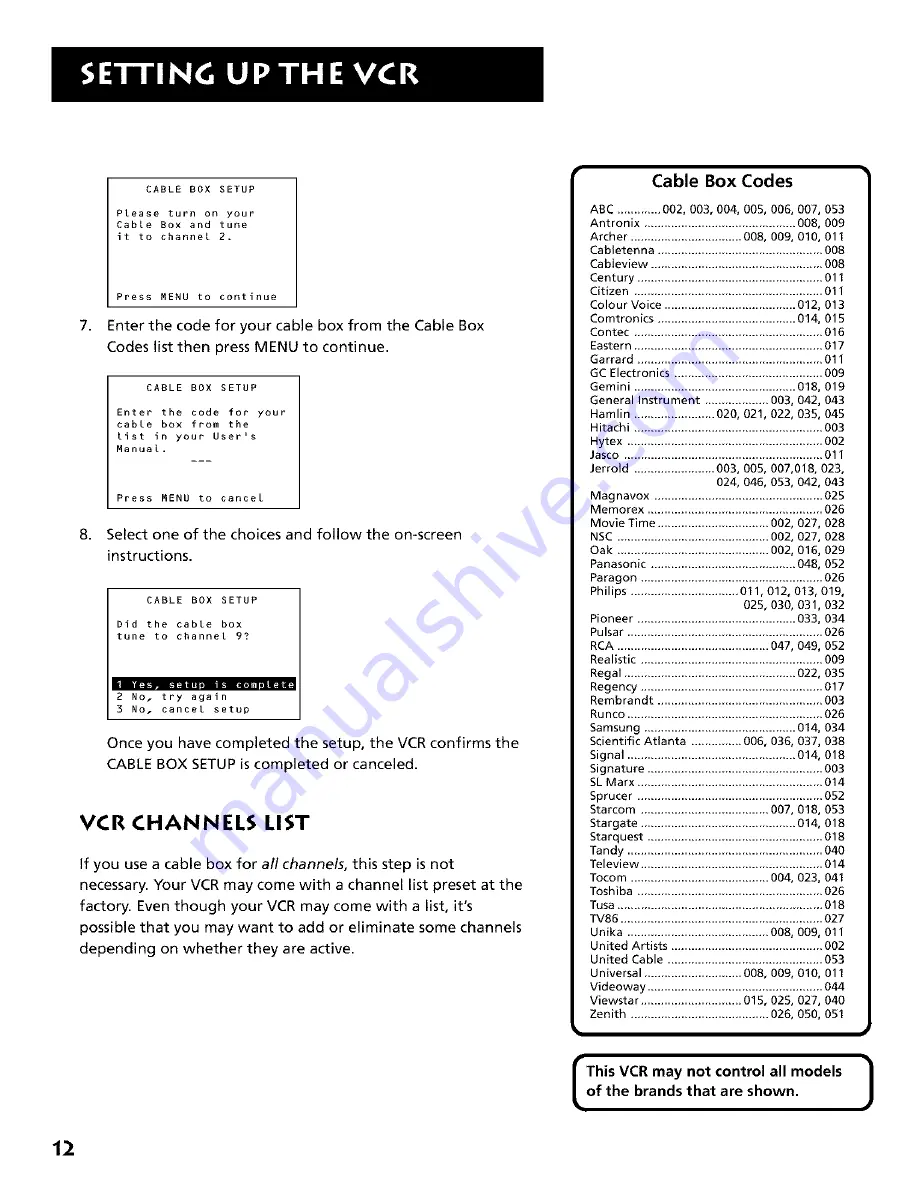 RCA VR694HF User Manual Download Page 14