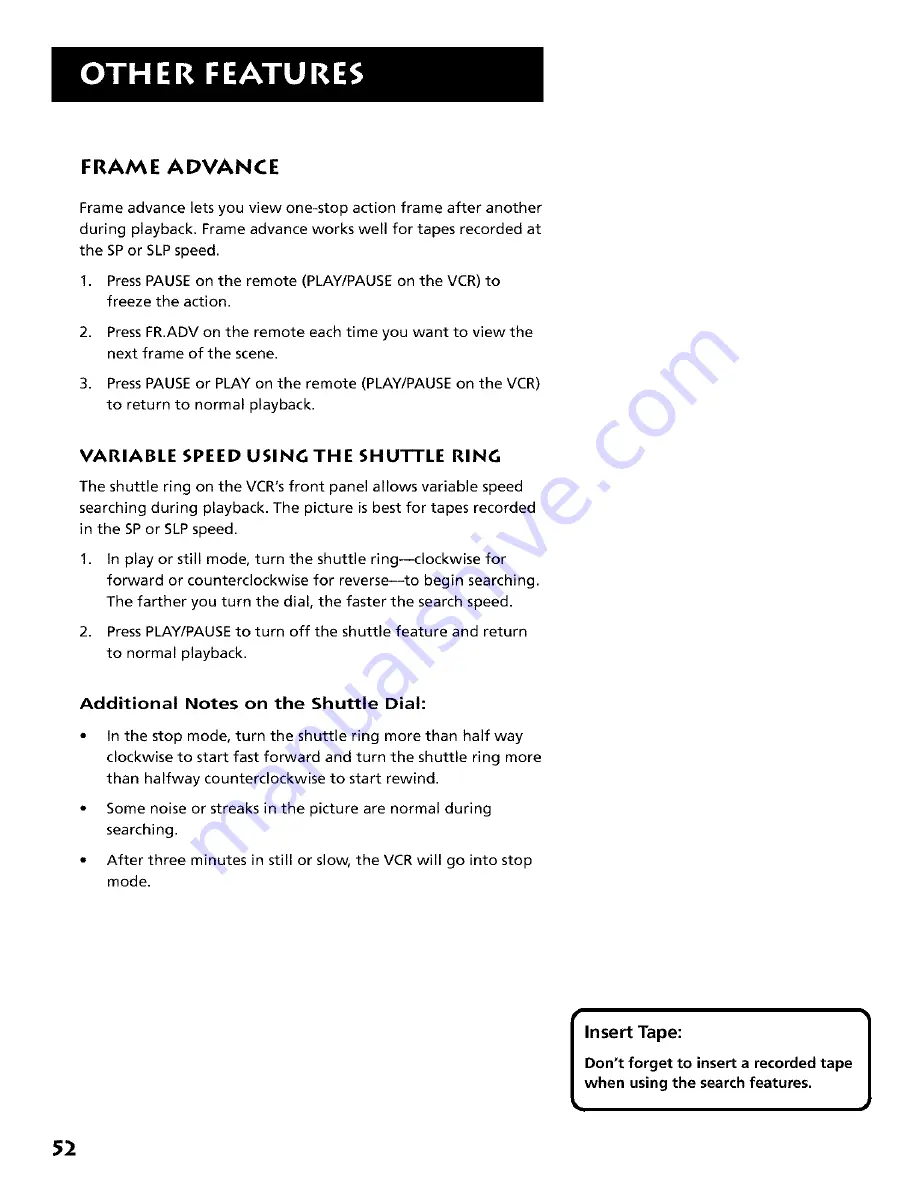 RCA VR694HF User Manual Download Page 54