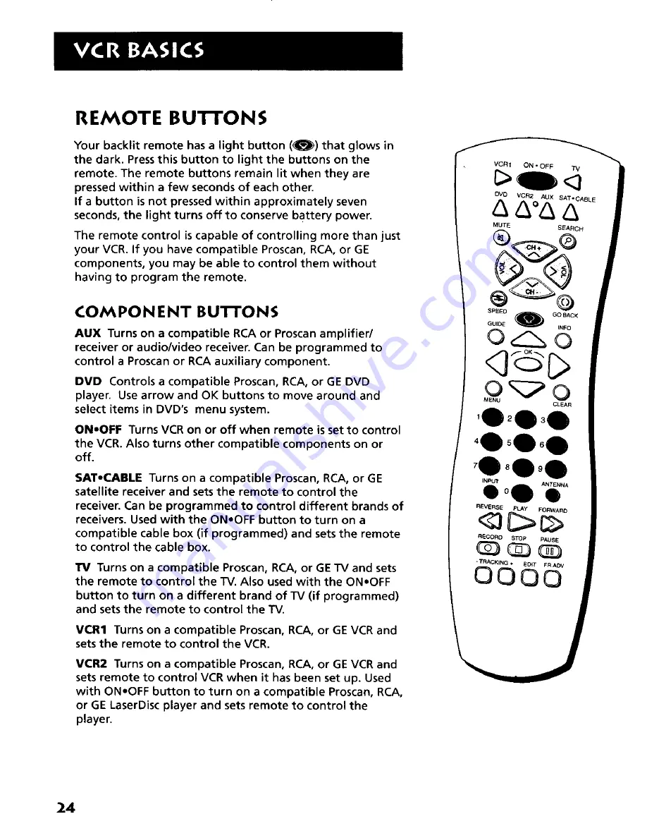 RCA VR701 User Manual Download Page 26